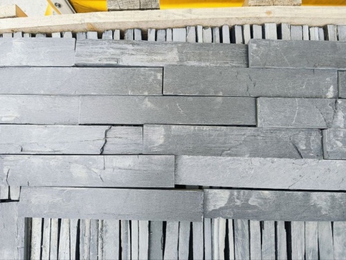 Плитка чёрная из натурального камня фасадная 30 см * 5 см, толщина 7 мм -30 мм купить в Ульяновске