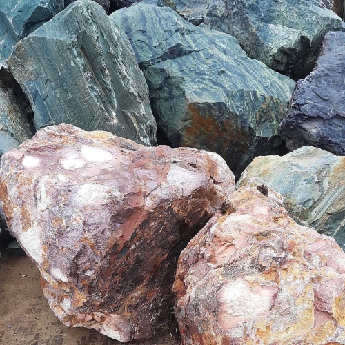 Ландшафтные глыбы красно-фиолетовые 200-1000 килограмм купить в Ульяновске