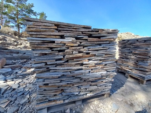 Плитняк златолит серебристый для фасада купить в Ульяновске